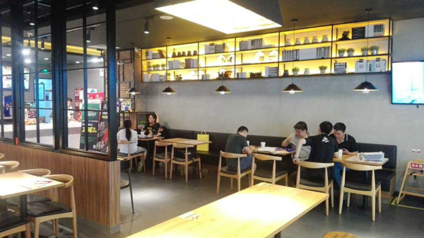 餐飲店面裝修設計圖片、餐飲店裝修效果圖、餐飲店裝修案例